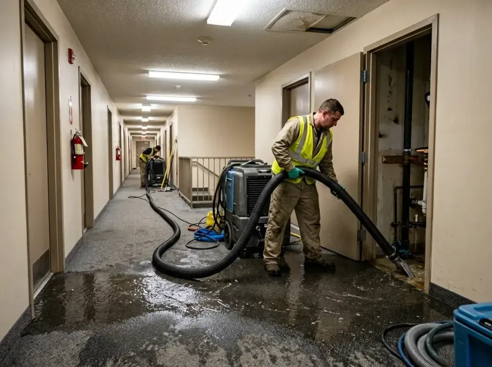 multi-unit-apartment-hallway-f-005 — frequently asked questions, Emergency Burst Pipe Water Extraction & Removal in Kingsbur…